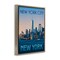 Stupell Industries New York Landmark Skyline Floating Frame Design by Victoria Barnes